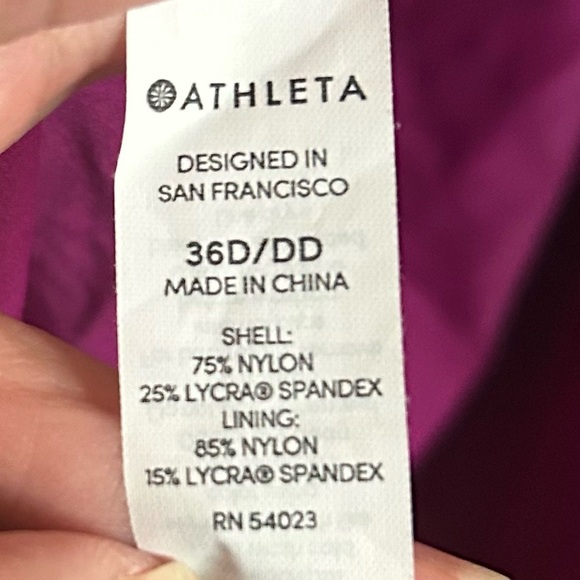 Athleta Tankini Swim Top 36D/DD - Picture 2 of 7